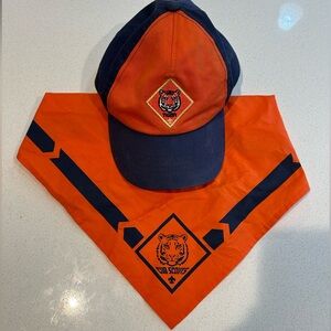 Cub Scout Tigers (1st grade) hat and neckerchief